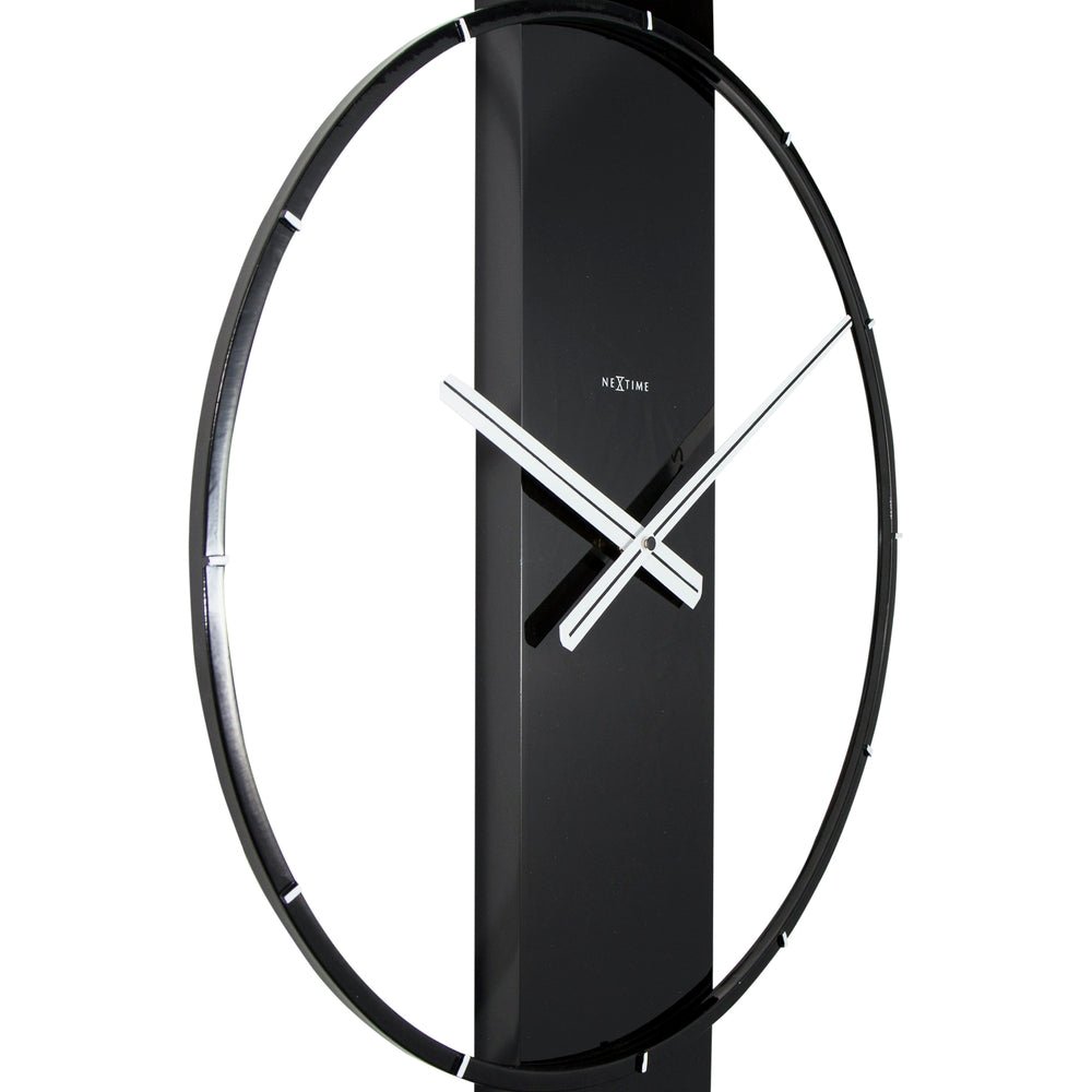 Wood/Steel Black Wall Clock 50cm - TickTockClocks