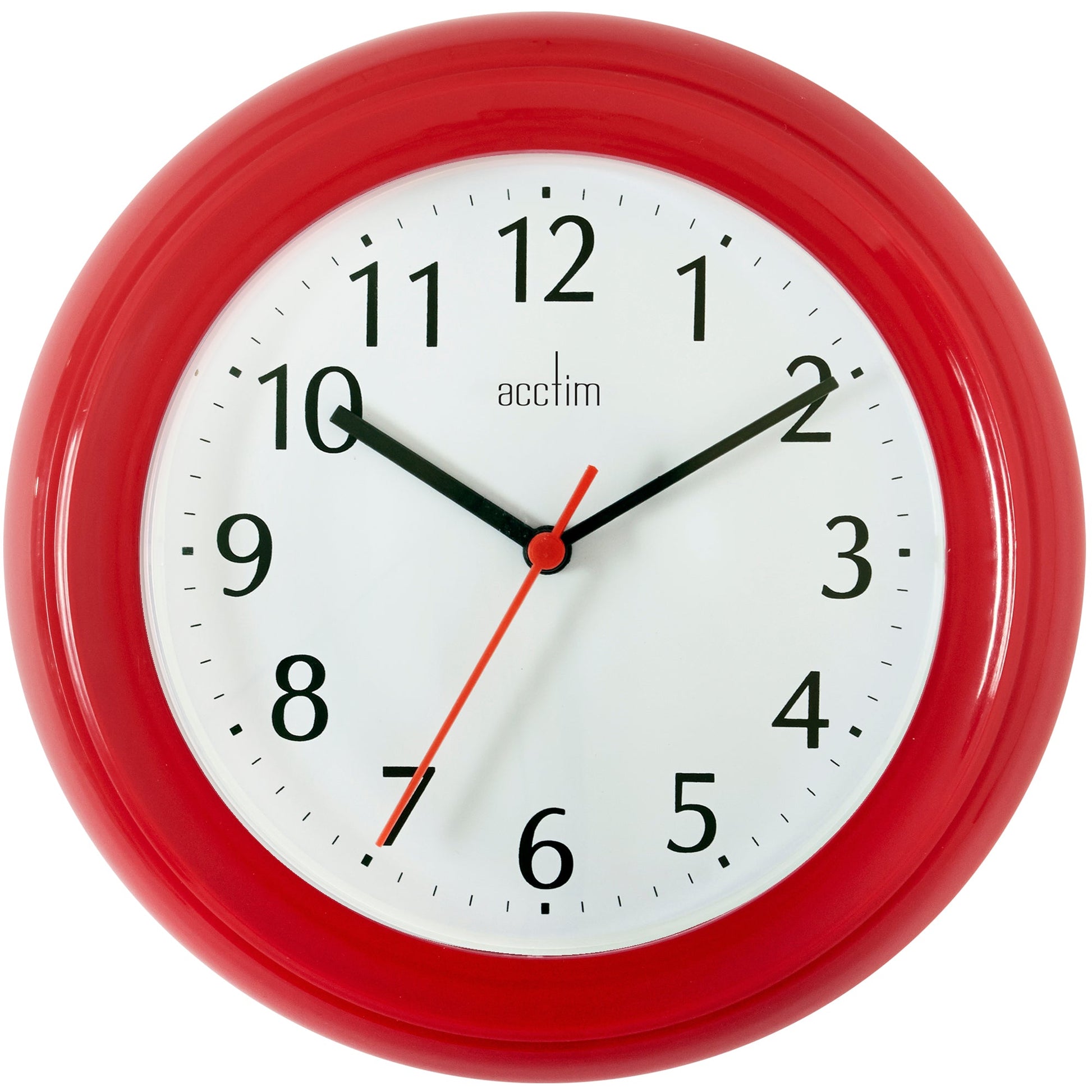 Wycombe Red Wall Clock 22.5cm - TickTockClocks